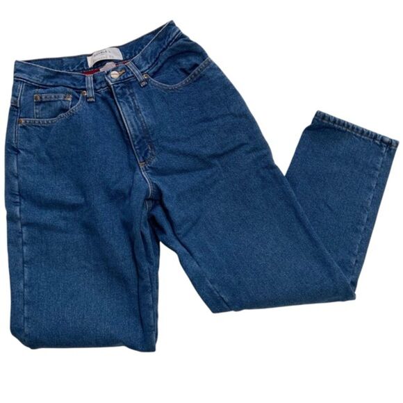 LL Bean Double L Relaxed Fit Straight Leg Fleece Lined Jeans Size 6 - Picture 1 of 13